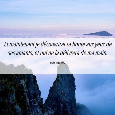 Picture 06 - Osée 2:10 LSG - Et maintenant je découvrirai sa honte aux yeux - Bible Verse Picture