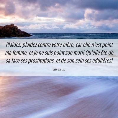 Picture 06 - Osée 2:2 LSG - Plaidez, plaidez contre votre mère, car elle - Bible Verse Picture