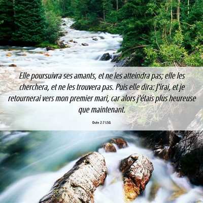 Picture 06 - Osée 2:7 LSG - Elle poursuivra ses amants, et ne les atteindra - Bible Verse Picture