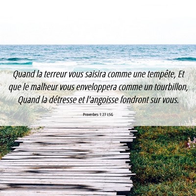 Picture 06 - Proverbes 1:27 LSG - Quand la terreur vous saisira comme une tempête, - Bible Verse Picture