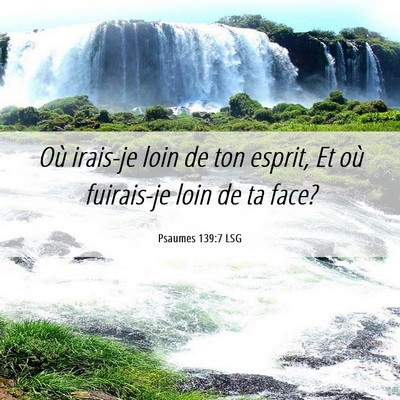 Picture 06 - Psaumes 139:7 LSG - Où irais-je loin de ton esprit, Et où - Bible Verse Picture