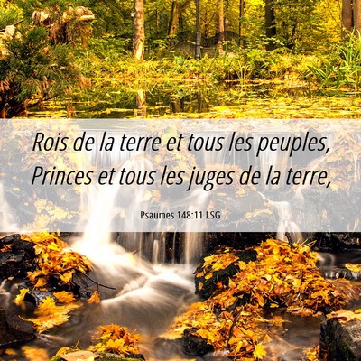 Picture 06 - Psaumes 148:11 LSG - Rois de la terre et tous les peuples, Princes et - Bible Verse Picture