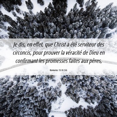 Picture 06 - Romains 15:8 LSG - Je dis, en effet, que Christ a été serviteur - Bible Verse Picture