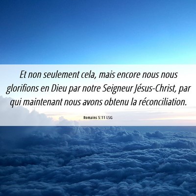 Picture 06 - Romains 5:11 LSG - Et non seulement cela, mais encore nous nous - Bible Verse Picture