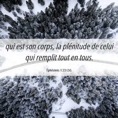 Picture 06 - Éphésiens 1:23 LSG - qui est son corps, la plénitude de celui qui - Bible Verse Picture