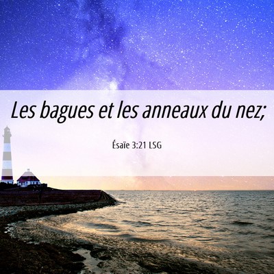 Picture 06 - Ésaïe 3:21 LSG - Les bagues et les anneaux du - Bible Verse Picture