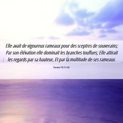 Picture 06 - Ézéchiel 19:11 LSG - Elle avait de vigoureux rameaux pour des sceptres - Bible Verse Picture