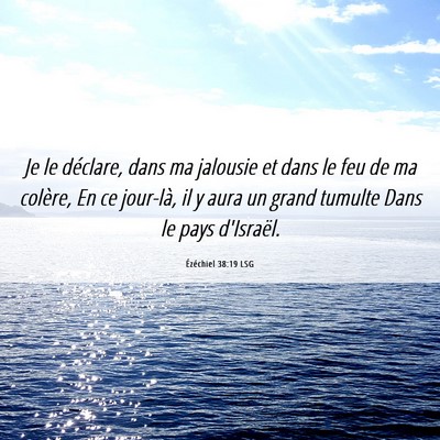 Picture 06 - Ézéchiel 38:19 LSG - Je le déclare, dans ma jalousie et dans le feu - Bible Verse Picture