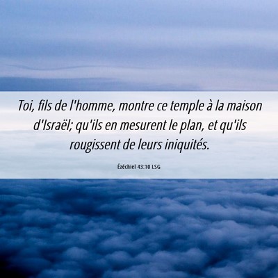 Picture 06 - Ézéchiel 43:10 LSG - Toi, fils de l'homme, montre ce temple à la - Bible Verse Picture