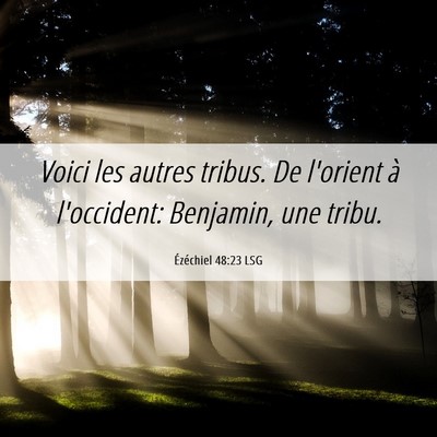 Picture 06 - Ézéchiel 48:23 LSG - Voici les autres tribus. De l'orient à - Bible Verse Picture