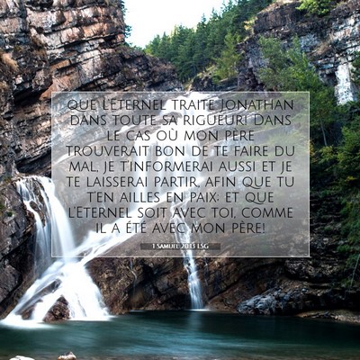 Picture 07 - 1 Samuel 20:13 LSG - que l'Eternel traite Jonathan dans toute sa - Bible Verse Picture