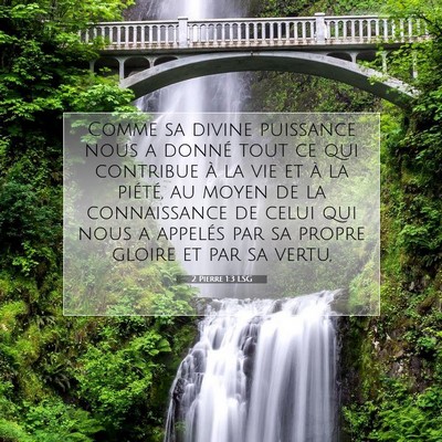 Picture 07 - 2 Pierre 1:3 LSG - Comme sa divine puissance nous a donné tout ce - Bible Verse Picture