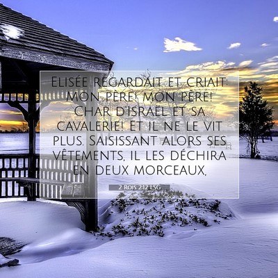 Picture 07 - 2 Rois 2:12 LSG - Elisée regardait et criait: Mon père! mon - Bible Verse Picture