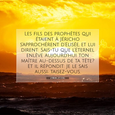 Picture 07 - 2 Rois 2:5 LSG - Les fils des prophètes qui étaient à Jéricho - Bible Verse Picture
