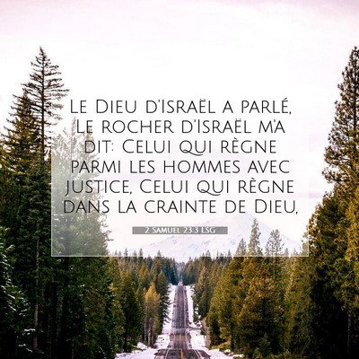 Picture 07 - 2 Samuel 23:3 LSG - Le Dieu d'Israël a parlé, Le rocher d'Israël - Bible Verse Picture