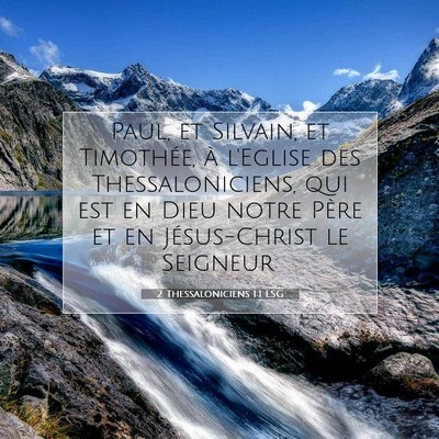 Picture 07 - 2 Thessaloniciens 1:1 LSG - Paul, et Silvain, et Timothée, à l'Eglise des - Bible Verse Picture