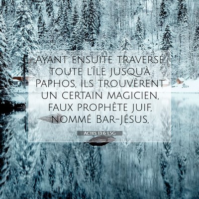 Picture 07 - Actes 13:6 LSG - Ayant ensuite traversé toute l'île jusqu'à - Bible Verse Picture