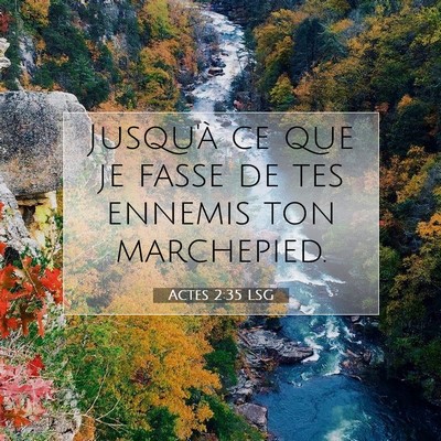 Picture 07 - Actes 2:35 LSG - Jusqu'à ce que je fasse de tes ennemis ton - Bible Verse Picture