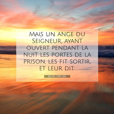 Picture 07 - Actes 5:19 LSG - Mais un ange du Seigneur, ayant ouvert pendant la - Bible Verse Picture