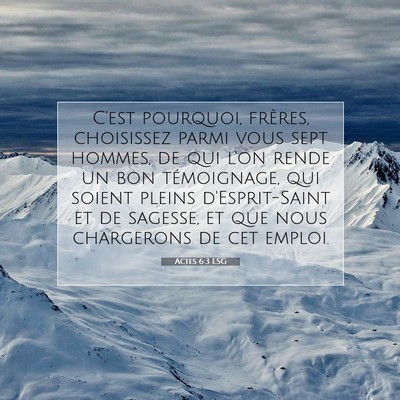 Picture 07 - Actes 6:3 LSG - C'est pourquoi, frères, choisissez parmi vous - Bible Verse Picture