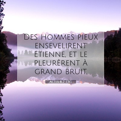 Picture 07 - Actes 8:2 LSG - Des hommes pieux ensevelirent Etienne, et le - Bible Verse Picture