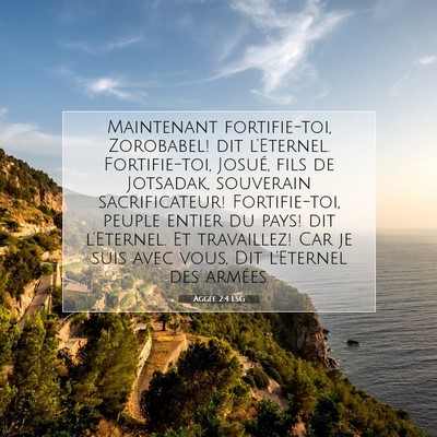 Picture 07 - Aggée 2:4 LSG - Maintenant fortifie-toi, Zorobabel! dit - Bible Verse Picture