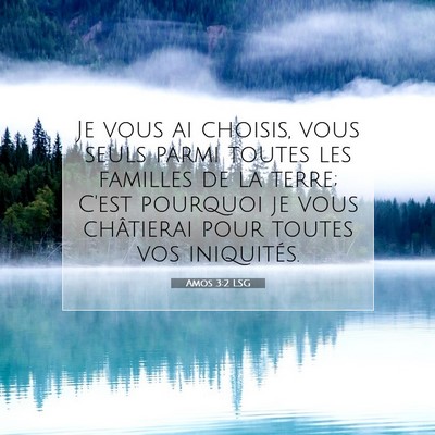 Picture 07 - Amos 3:2 LSG - Je vous ai choisis, vous seuls parmi toutes les - Bible Verse Picture