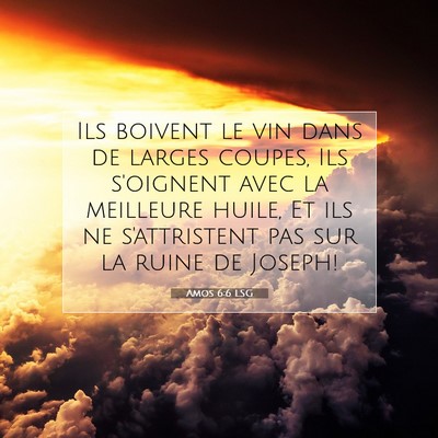 Picture 07 - Amos 6:6 LSG - Ils boivent le vin dans de larges coupes, Ils - Bible Verse Picture