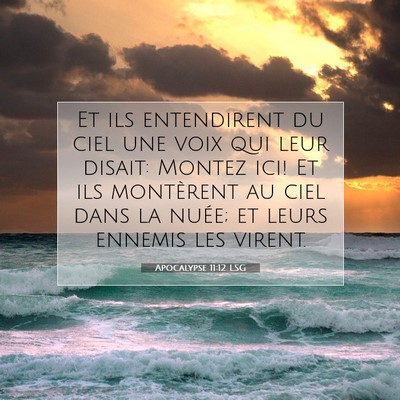 Picture 07 - Apocalypse 11:12 LSG - Et ils entendirent du ciel une voix qui leur - Bible Verse Picture