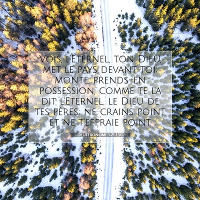 Picture 07 - Deutéronome 1:21 LSG - Vois, l'Eternel, ton Dieu, met le pays devant - Bible Verse Picture