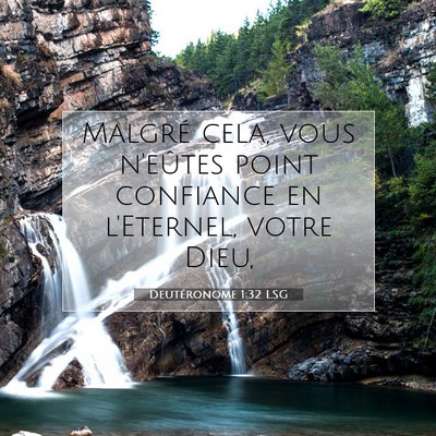 Picture 07 - Deutéronome 1:32 LSG - Malgré cela, vous n'eûtes point confiance en - Bible Verse Picture
