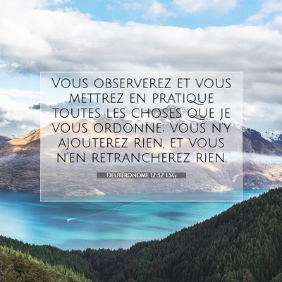 Picture 07 - Deutéronome 12:32 LSG - Vous observerez et vous mettrez en pratique - Bible Verse Picture