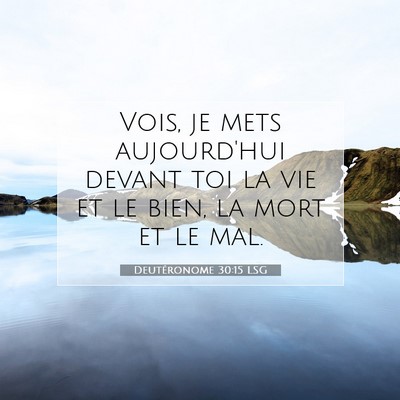 Picture 07 - Deutéronome 30:15 LSG - Vois, je mets aujourd'hui devant toi la vie et le - Bible Verse Picture