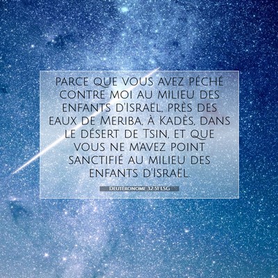 Picture 07 - Deutéronome 32:51 LSG - parce que vous avez péché contre moi au milieu - Bible Verse Picture