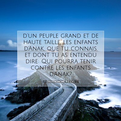 Picture 07 - Deutéronome 9:2 LSG - d'un peuple grand et de haute taille, les enfants - Bible Verse Picture