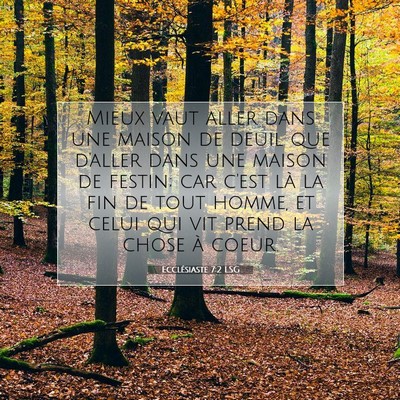 Picture 07 - Ecclésiaste 7:2 LSG - Mieux vaut aller dans une maison de deuil que - Bible Verse Picture