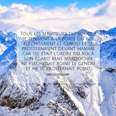 Picture 07 - Esther 3:2 LSG - Tous les serviteurs du roi, qui se tenaient à la - Bible Verse Picture