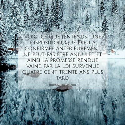 Picture 07 - Galates 3:17 LSG - Voici ce que j'entends: une disposition, que Dieu - Bible Verse Picture