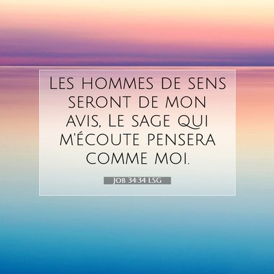 Picture 07 - Job 34:34 LSG - Les hommes de sens seront de mon avis, Le sage - Bible Verse Picture