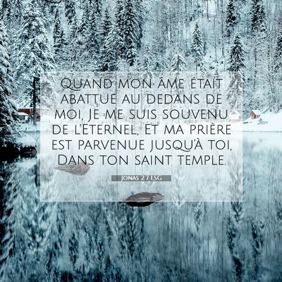 Picture 07 - Jonas 2:7 LSG - Quand mon âme était abattue au dedans de moi, - Bible Verse Picture