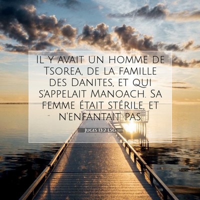 Picture 07 - Juges 13:2 LSG - Il y avait un homme de Tsorea, de la famille des - Bible Verse Picture