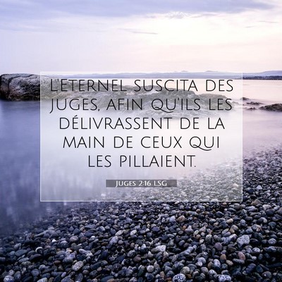 Picture 07 - Juges 2:16 LSG - L'Eternel suscita des juges, afin qu'ils les - Bible Verse Picture