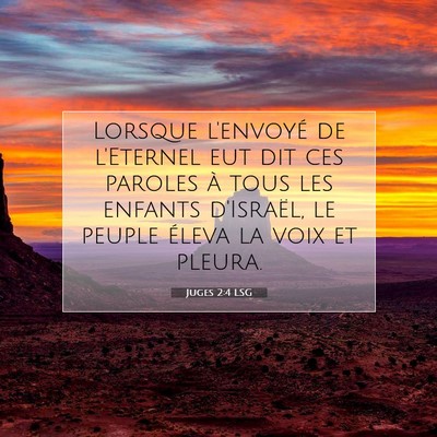 Picture 07 - Juges 2:4 LSG - Lorsque l'envoyé de l'Eternel eut dit ces - Bible Verse Picture