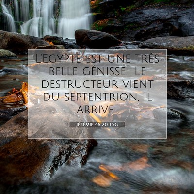 Picture 07 - Jérémie 46:20 LSG - L'Egypte est une très belle génisse... Le - Bible Verse Picture