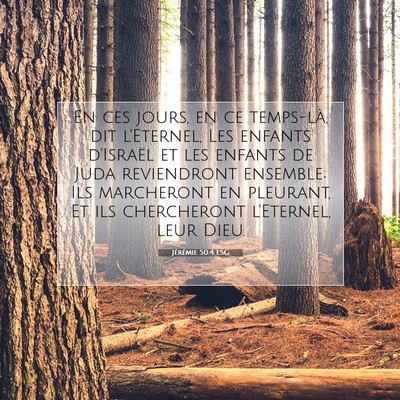 Picture 07 - Jérémie 50:4 LSG - En ces jours, en ce temps-là, dit l'Eternel, Les - Bible Verse Picture
