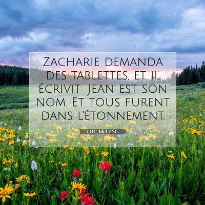 Picture 07 - Luc 1:63 LSG - Zacharie demanda des tablettes, et il écrivit: - Bible Verse Picture