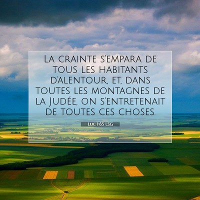 Picture 07 - Luc 1:65 LSG - La crainte s'empara de tous les habitants - Bible Verse Picture