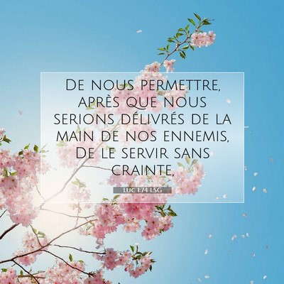 Picture 07 - Luc 1:74 LSG - De nous permettre, après que nous serions - Bible Verse Picture