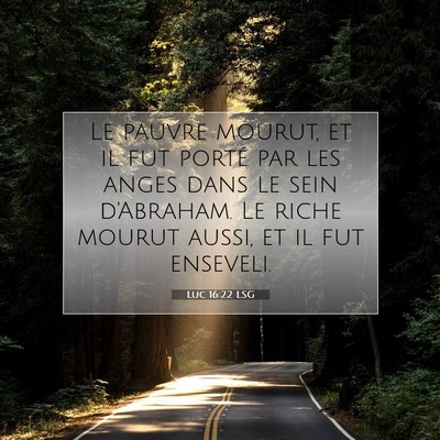 Picture 07 - Luc 16:22 LSG - Le pauvre mourut, et il fut porté par les anges - Bible Verse Picture