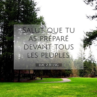 Picture 07 - Luc 2:31 LSG - Salut que tu as préparé devant tous les - Bible Verse Picture